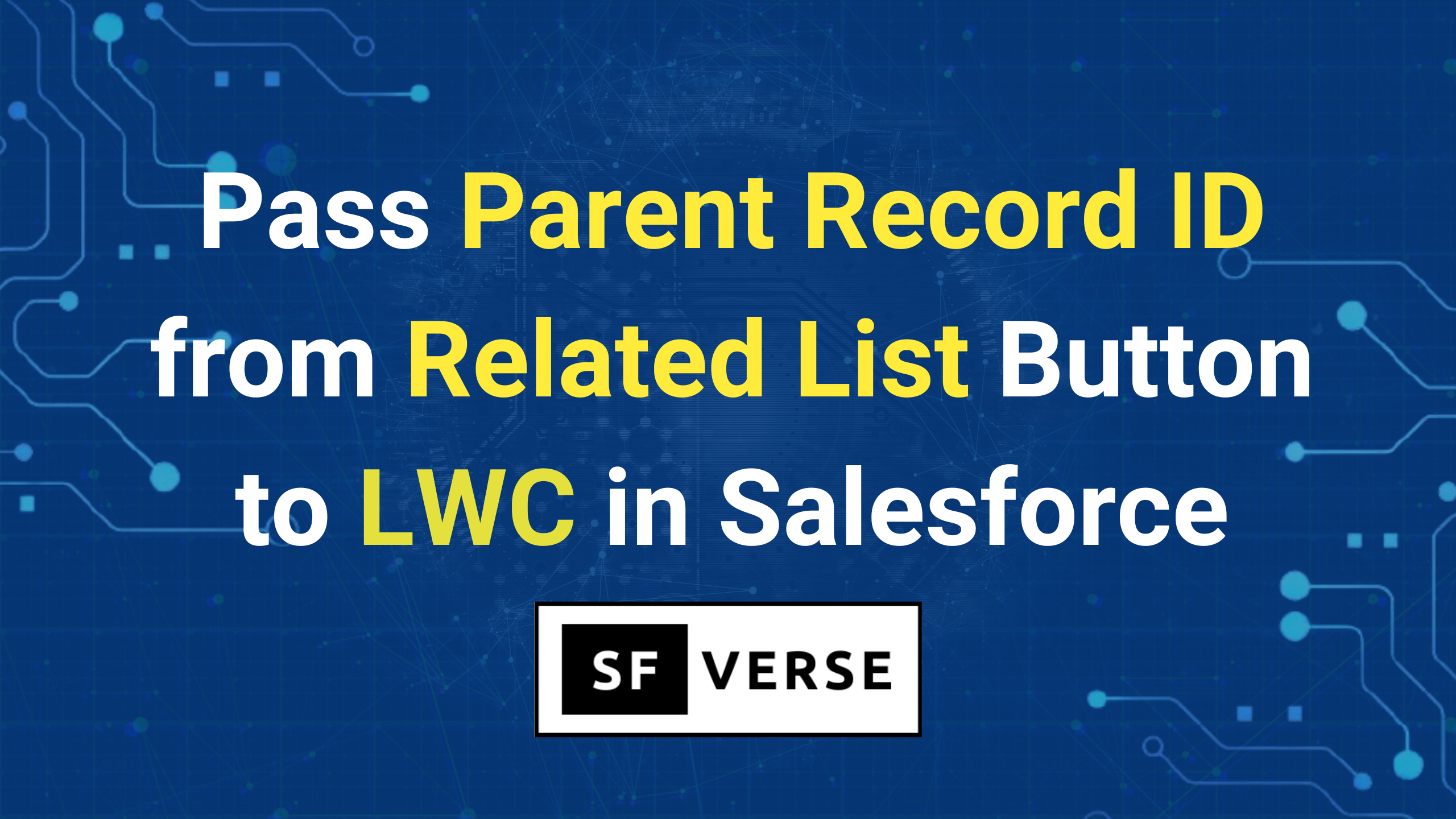 How to Pass Parent Record ID from Related List Button to LWC in Salesforce